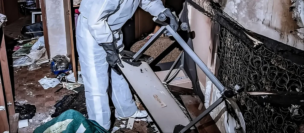 nl-renovation nettoyage après incendie dans une chambre sinistrée à Toulouse